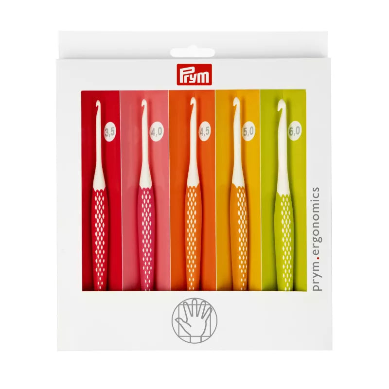 Set Crochet Ergonomico (3.5 mm a 6.0 mm) - PRYM