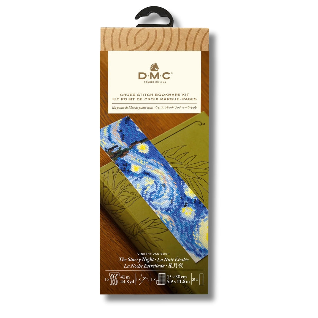 Kit de bordado La Noche Estrellada marcapaginas (DMC)