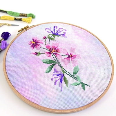 Tela Aida Impresa 14 ct/S-DMC (dif.colores)