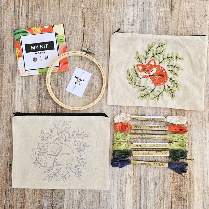 Kit de bordado Estuche Zorrito (MY KIT)