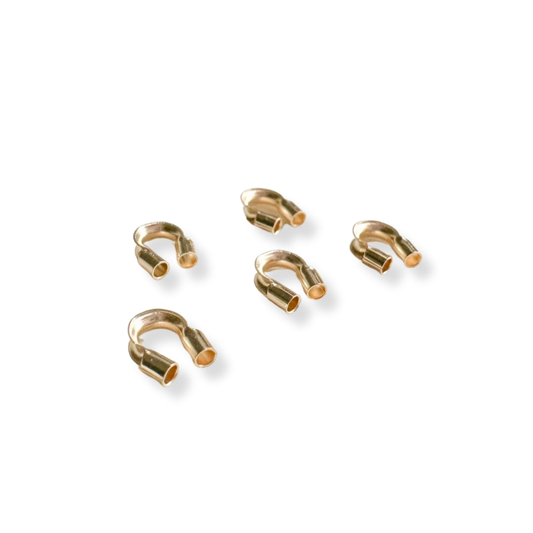 Terminal Herradura (5u)- Gold Filled (dif. tamaños)
