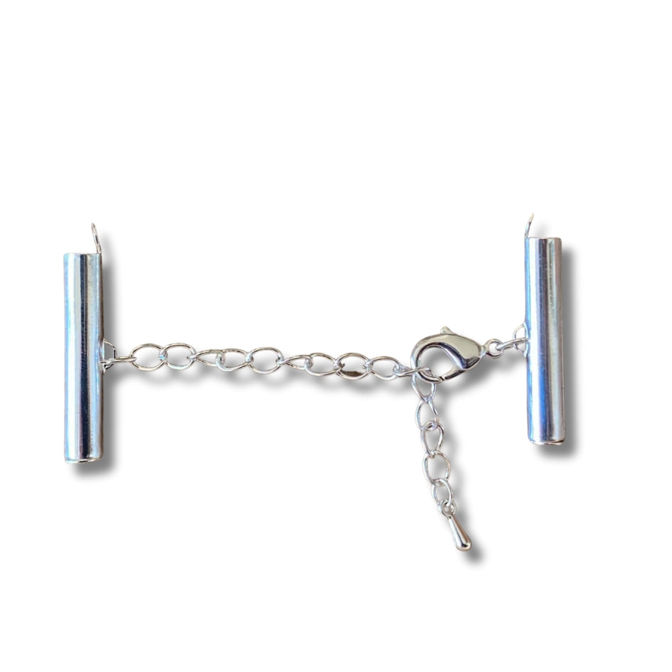 Terminal Tubular c/conector- baño oro y plata