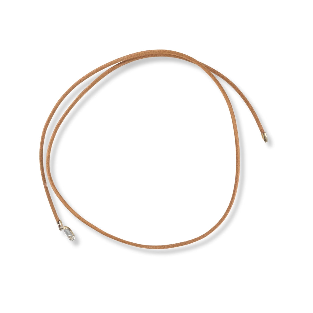 Collar de cuero c/ terminales (dif. colores)