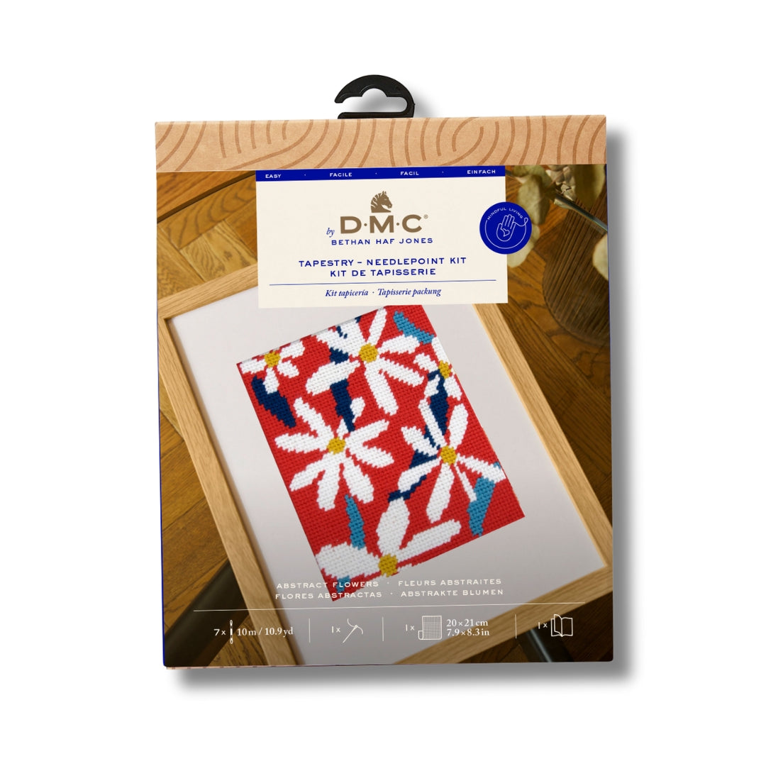 Kit de bordado Flores Abstractas (DMC)