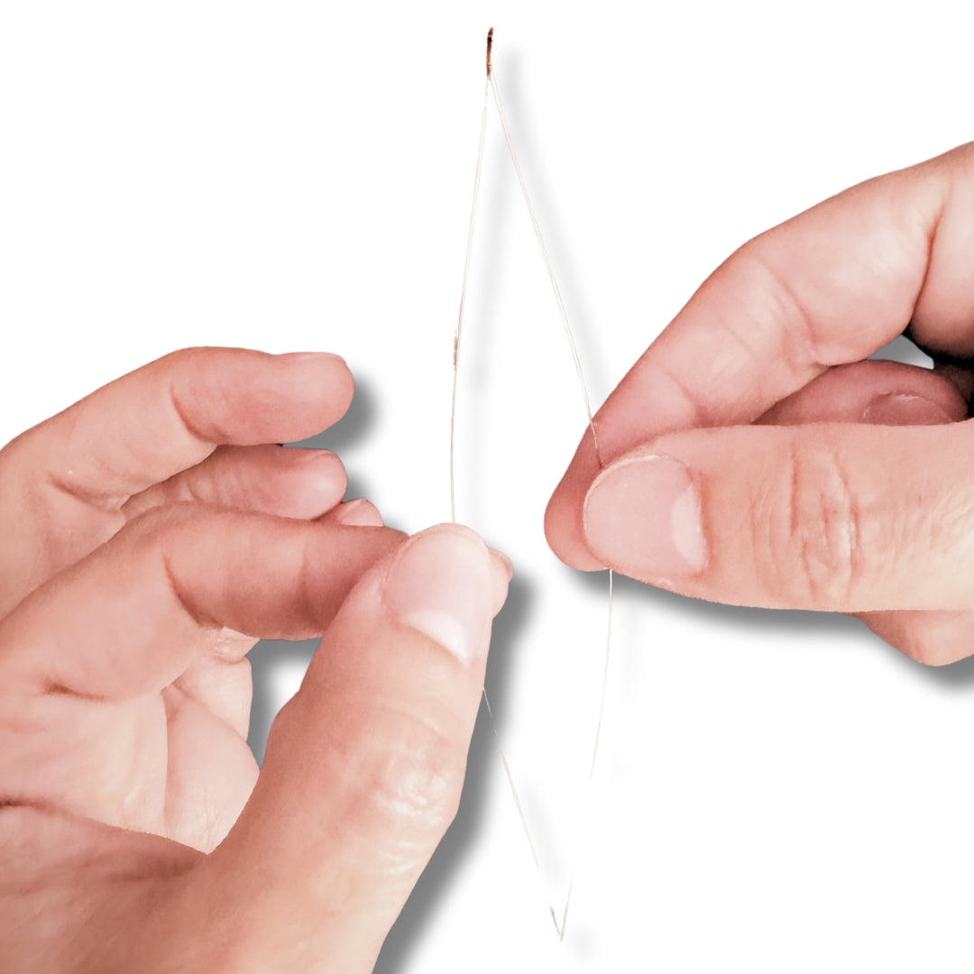 Aguja Joyería ojo grande p. curva