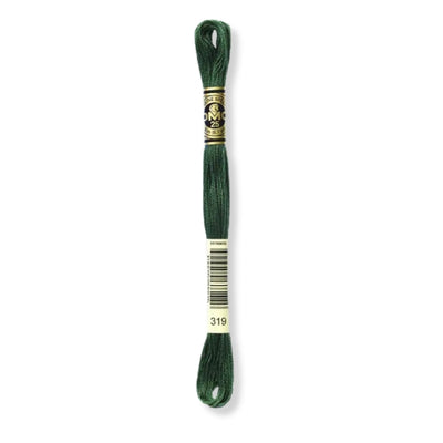 Hilo Bordar Mouliné 117 DMC (Verdes)