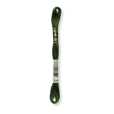 Hilo Bordar Mouliné 117 DMC (Verdes)