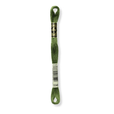 Hilo Bordar Mouliné 117 DMC (Verdes)