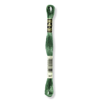 Hilo Bordar Mouliné 117 DMC (Verdes)