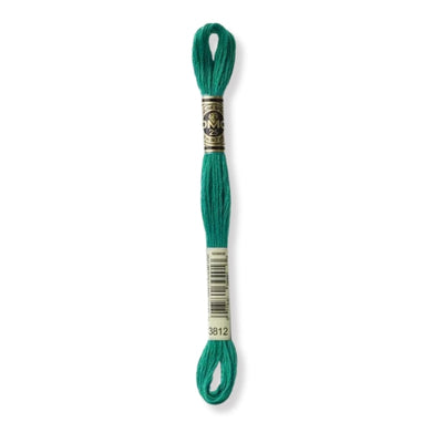 Hilo Bordar Mouliné 117 DMC (Verdes)