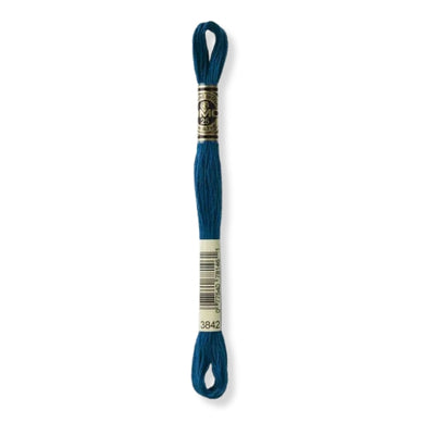 Hilo Bordar Mouliné 117 DMC (Azules)