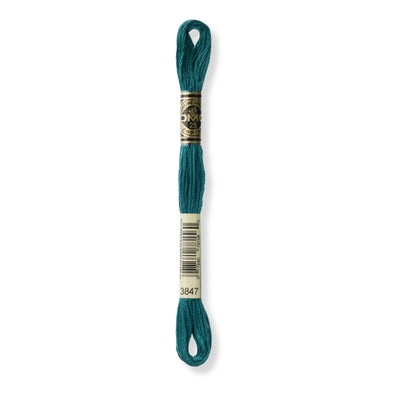 Hilo Bordar Mouliné 117 DMC (Verdes)