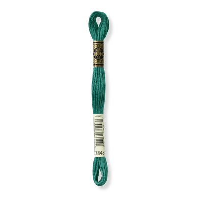 Hilo Bordar Mouliné 117 DMC (Verdes)