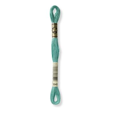 Hilo Bordar Mouliné 117 DMC (Verdes)