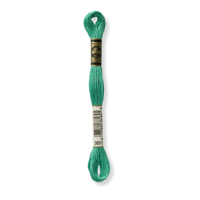 Hilo Bordar Mouliné 117 DMC (Verdes)