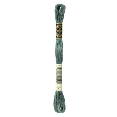 Hilo Bordar Mouliné 117 DMC (Verdes)