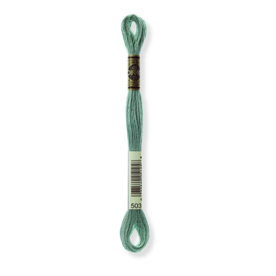 Hilo Bordar Mouliné 117 DMC (Verdes)
