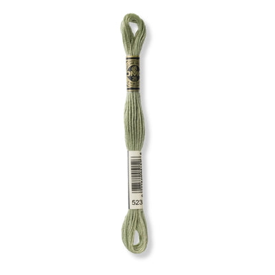 Hilo Bordar Mouliné 117 DMC (Verdes)