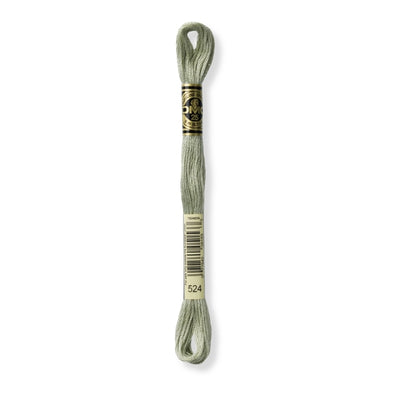 Hilo Bordar Mouliné 117 DMC (Verdes)