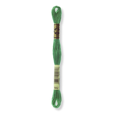 Hilo Bordar Mouliné 117 DMC (Verdes)