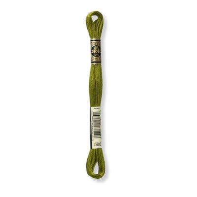Hilo Bordar Mouliné 117 DMC (Verdes)