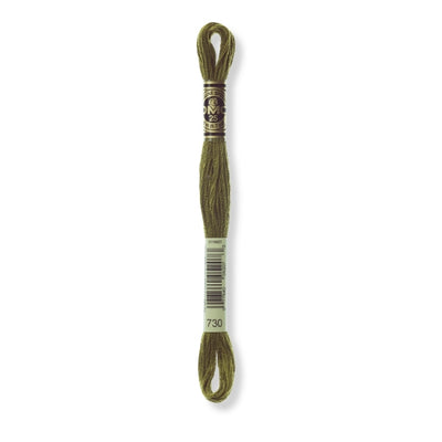 Hilo Bordar Mouliné 117 DMC (Verdes)
