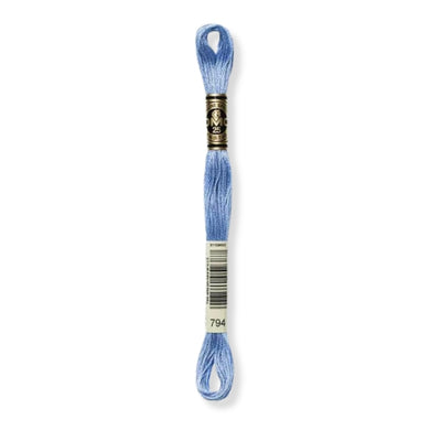 Hilo Bordar Mouliné 117 DMC (Azules)
