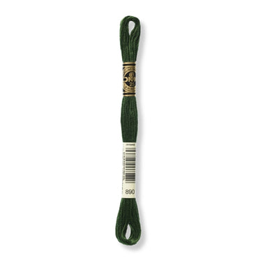Hilo Bordar Mouliné 117 DMC (Verdes)