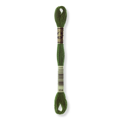 Hilo Bordar Mouliné 117 DMC (Verdes)