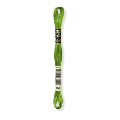 Hilo Bordar Mouliné 117 DMC (Verdes)