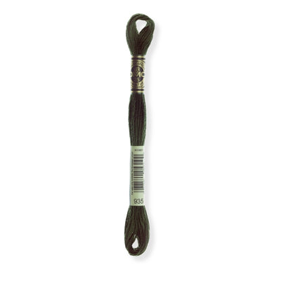Hilo Bordar Mouliné 117 DMC (Verdes)