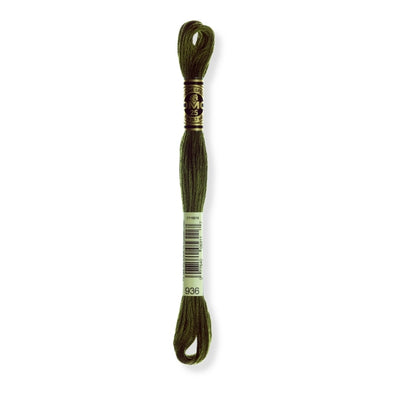 Hilo Bordar Mouliné 117 DMC (Verdes)