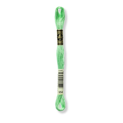 Hilo Bordar Mouliné 117 DMC (Verdes)
