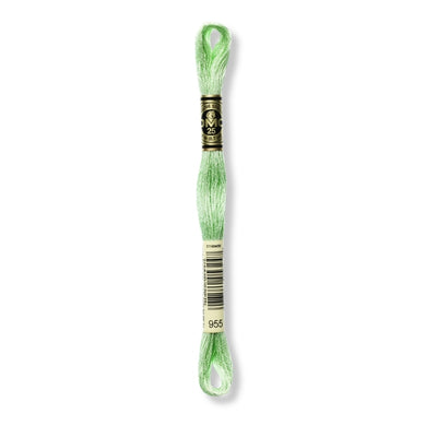 Hilo Bordar Mouliné 117 DMC (Verdes)