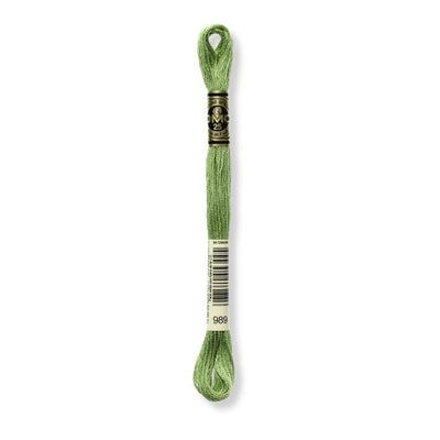 Hilo Bordar Mouliné 117 DMC (Verdes)