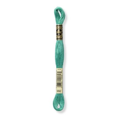 Hilo Bordar Mouliné 117 DMC (Verdes)