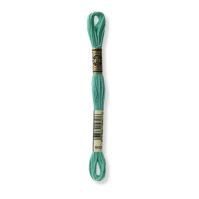 Hilo Bordar Mouliné 117 DMC (Verdes)