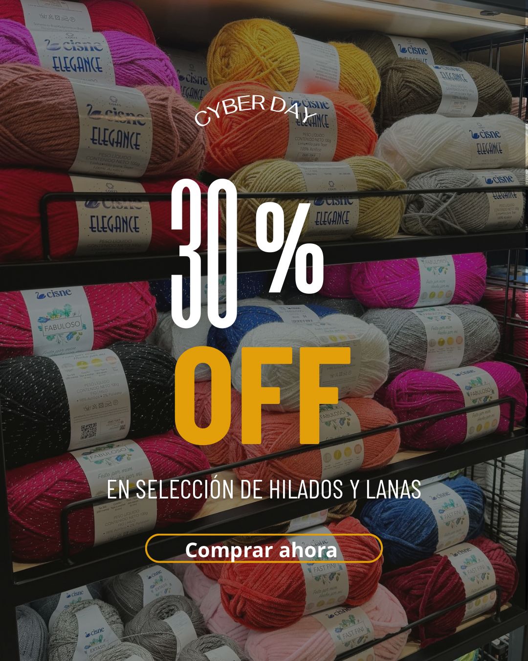 CYBER SELECCIÓN LANAS E HILADOS - 30% OFF