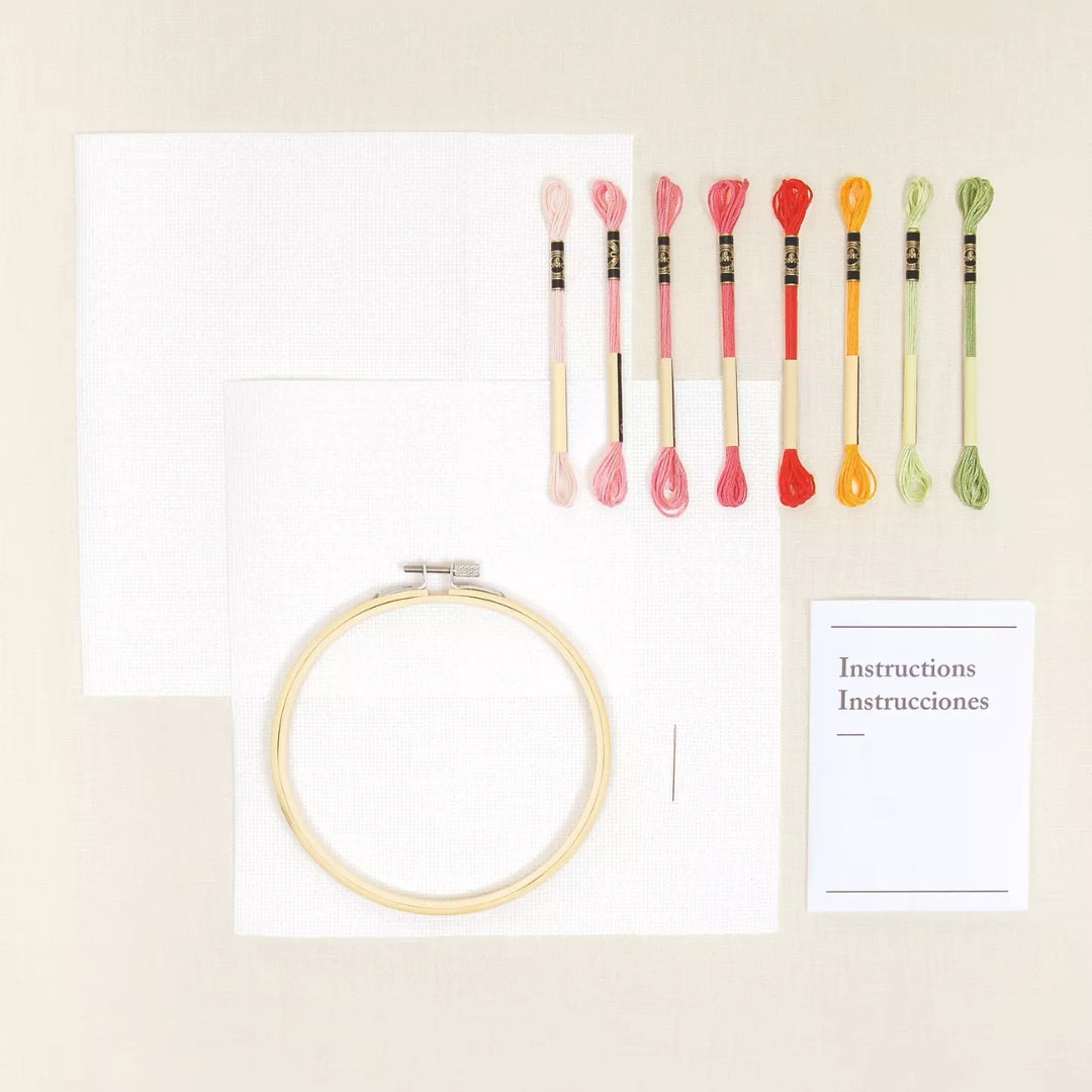 Kit de bordado Duo Fragancia de Rosas (DMC)