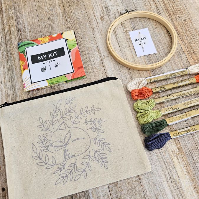 Kit de bordado Estuche Zorrito (MY KIT)