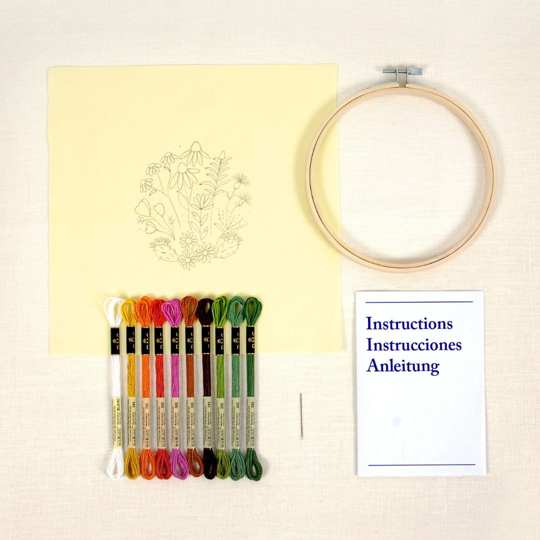 Kit de bordado Jardín Mediterraneo (DMC)