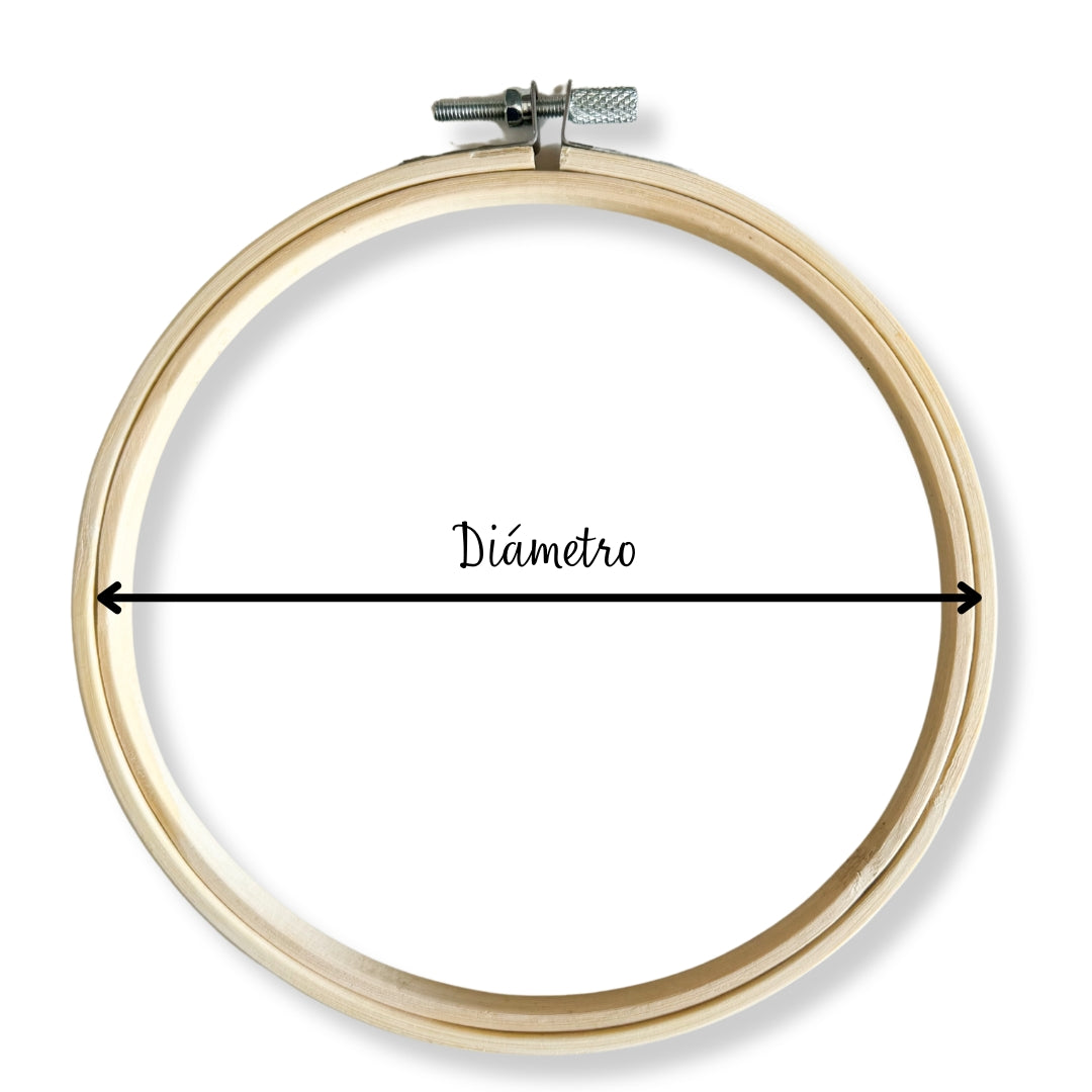 Bastidor circular Bambú (dif. tamaños)