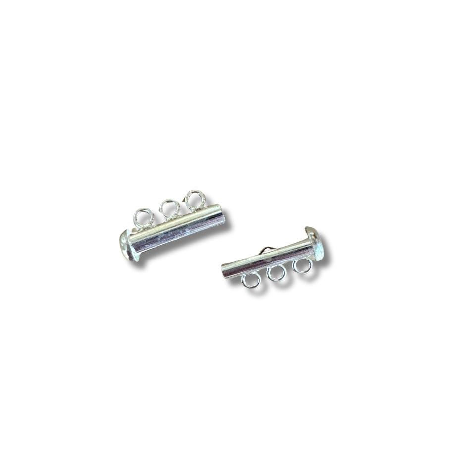 Broche separador 3 argollas - plata