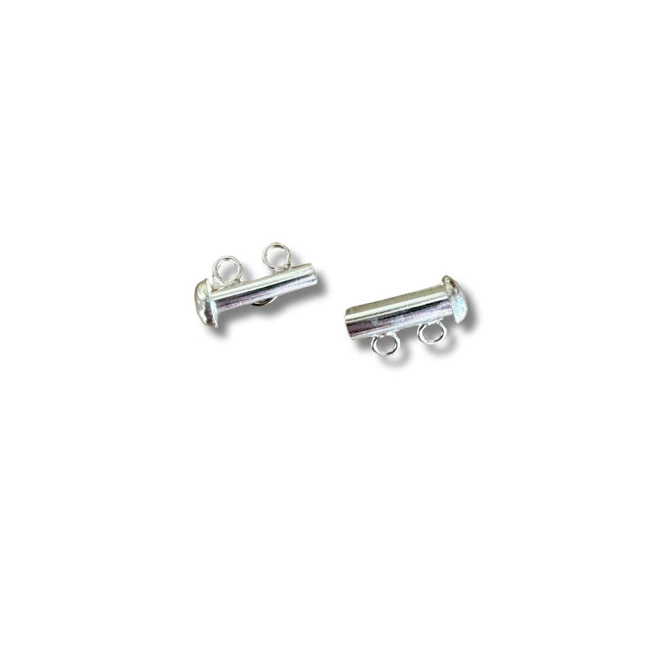Broche separador 2 argollas - plata