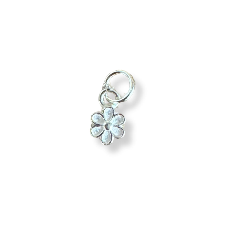 Colgante flor- plata