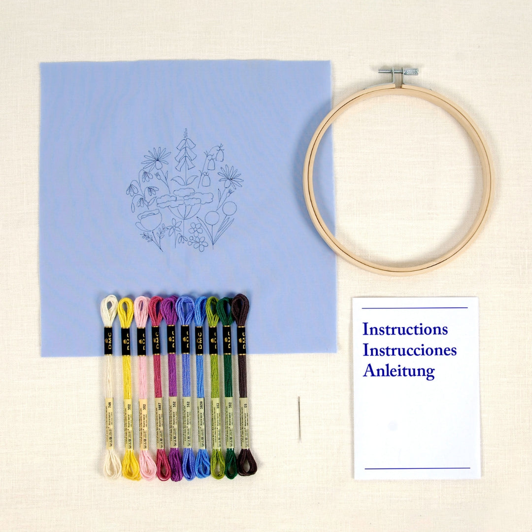 Kit de bordado Jardín Inglés (DMC)