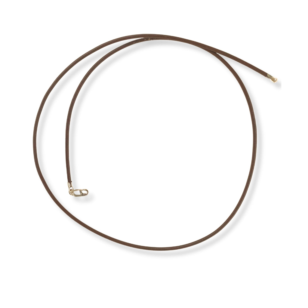 Collar de cuero c/ terminales (dif. colores)