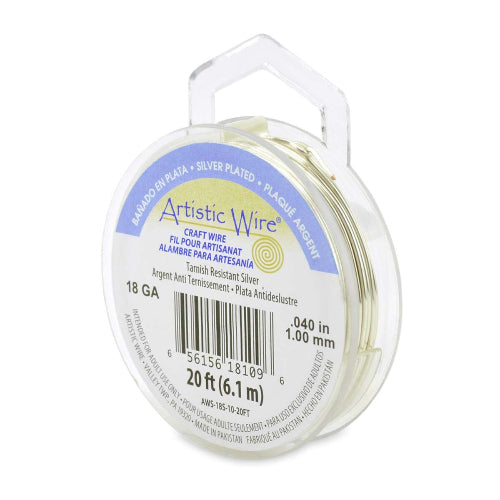 Alambre bisuteria Non Tarnish - Plateado (dif. grosores)