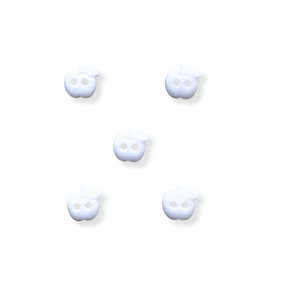 Botón Plastico Manzana (5 u) (dif.colores)