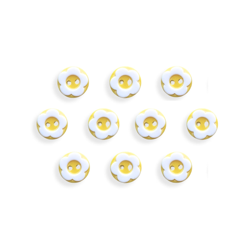 Botón Plastico Flor (5 u) (dif.colores)